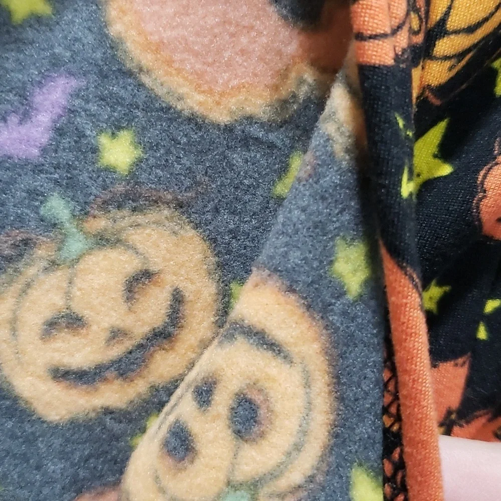 Shosho One-Piece Halloween Fleece Lined Lounger Pajama with Matching Headband